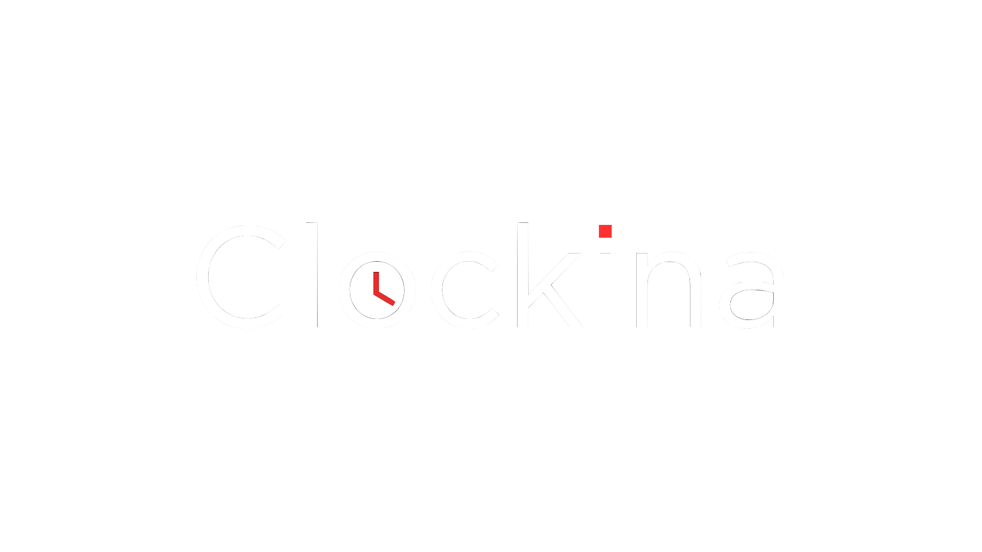 Clockina Logo White